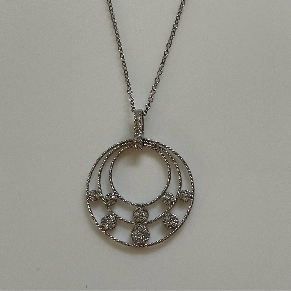 925 Italy Silver Necklace 18” delicate beautiful LNC